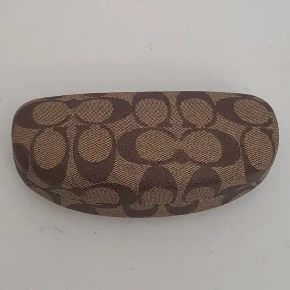 COPY - Coach Signature Clam Shell Sunglasses Glasses Hard Case Holder - Picture 1 of 6